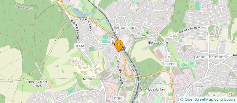 localisation de l'entreprise SCI PMJ  BETHONCOURT