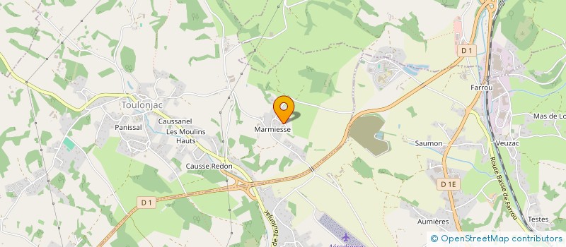 localisation de l'entreprise SCI PMJE  TOULONJAC