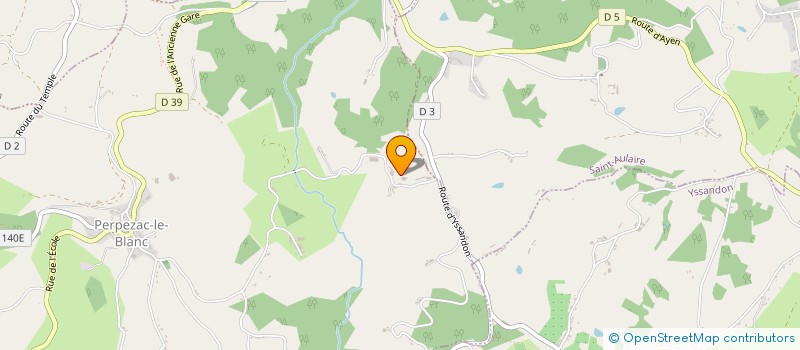 localisation de l'entreprise SCI PMJM  PERPEZAC-LE-BLANC