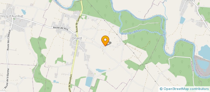 localisation de l'entreprise SCI PML  ONARD