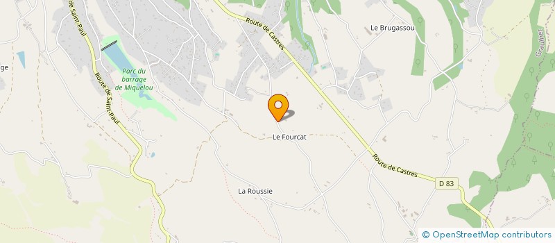 localisation de l'entreprise SCI PML  GRAULHET