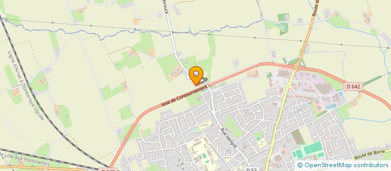 localisation de l'entreprise SCI PMMJA  HAZEBROUCK
