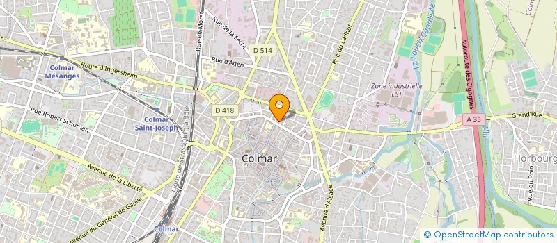 localisation de l'entreprise SCI PMP  COLMAR