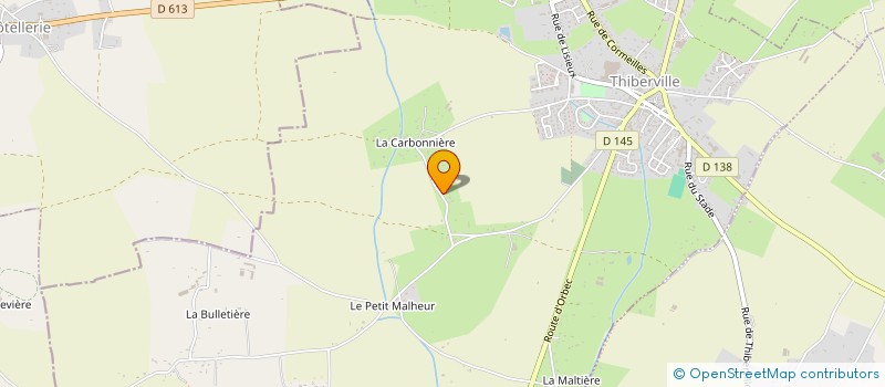 localisation de l'entreprise SCI PMQA  THIBERVILLE