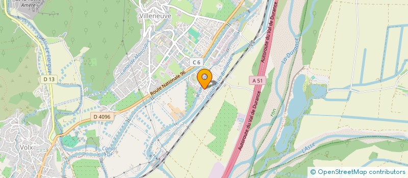 localisation de l'entreprise SCI PMS  VILLENEUVE