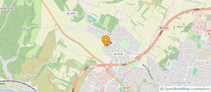 localisation de l'entreprise SCI PMT  DAIX