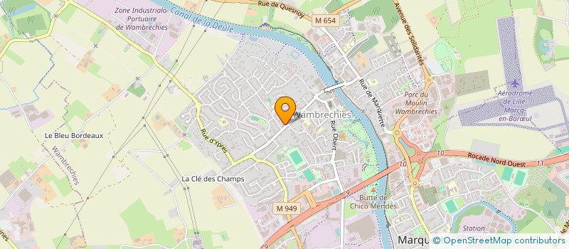 localisation de l'entreprise SCI PMW (POLE MEDICAL DE WAMBRECHIES)  WAMBRECHIES