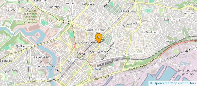 localisation de l'entreprise SCI PNEUMO 29  BREST