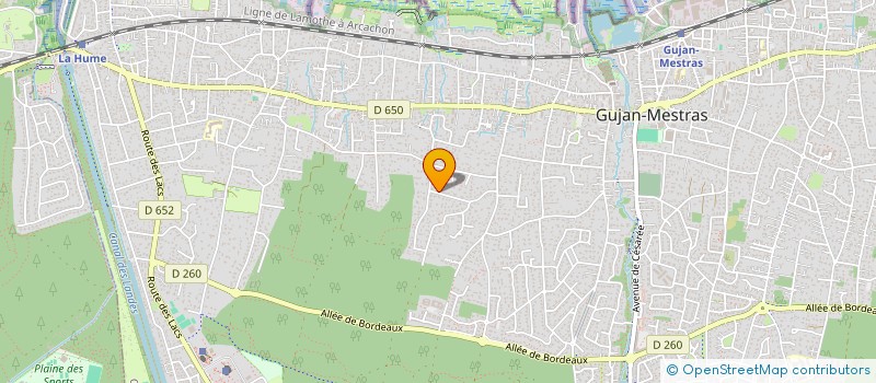 localisation de l'entreprise SCI PNEUMOLOGIE GUJAN  GUJAN-MESTRAS