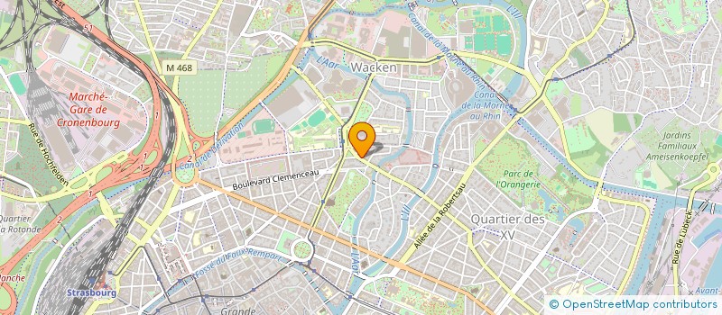 localisation de l'entreprise SCI PNEUMOLSHEIM  STRASBOURG