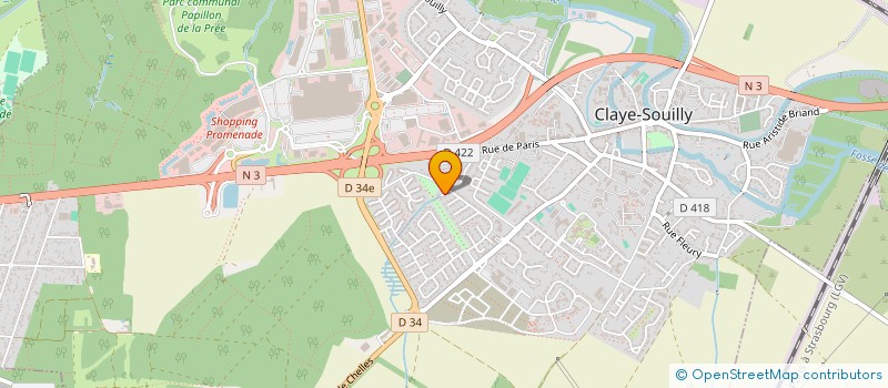 localisation de l'entreprise SCI PNJHM  CLAYE-SOUILLY