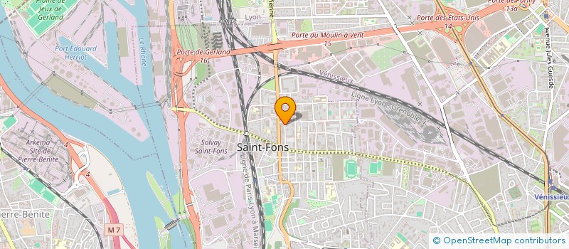 localisation de l'entreprise SCI PNP  SAINT-FONS