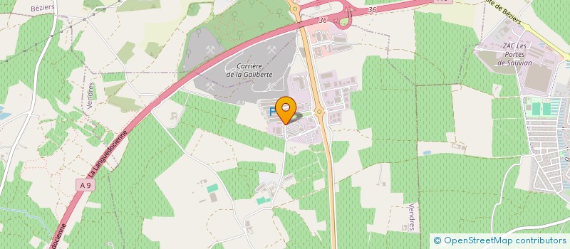 localisation de l'entreprise SCI PNS  VENDRES