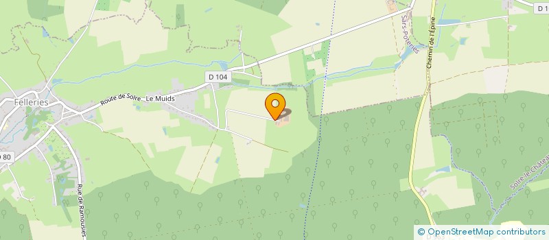 localisation de l'entreprise SCI PO  FELLERIES