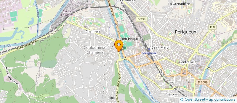 localisation de l'entreprise SCI PO.CO  COULOUNIEIX-CHAMIERS