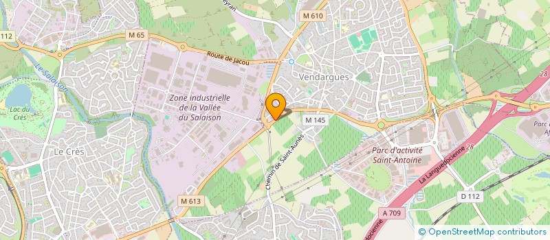 localisation de l'entreprise SCI POCA B à VENDARGUES