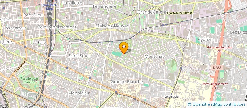 localisation de l'entreprise SCI POCAHONTAS  LYON