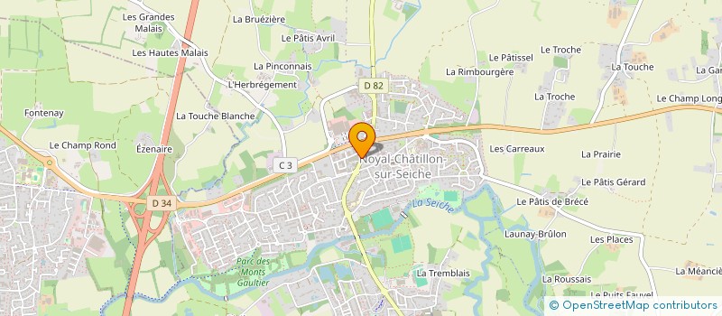 localisation de l'entreprise SCI POCHA  NOYAL-CHATILLON-SUR-SEICHE