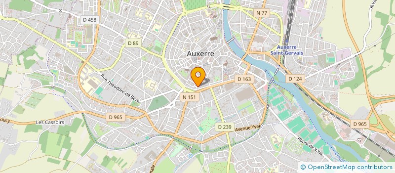 localisation de l'entreprise SCI POCLAIN à AUXERRE