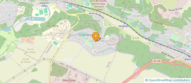 localisation de l'entreprise SCI POCM  SACLAY