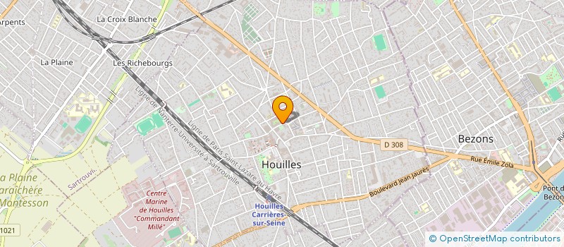 localisation de l'entreprise SCI POCRATE  HOUILLES