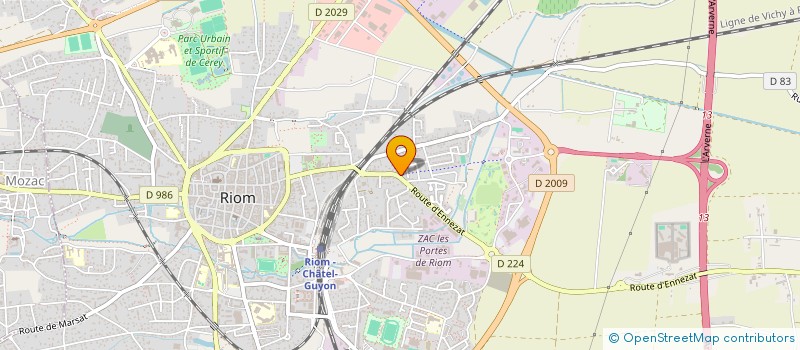 localisation de l'entreprise SCI POCRATE ET KENAVO  RIOM