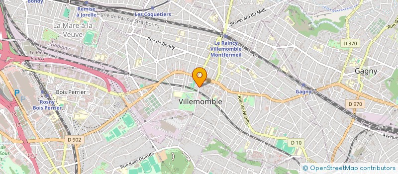 localisation de l'entreprise SCI POD à VILLEMOMBLE