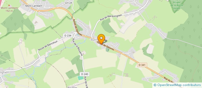 localisation de l'entreprise SCI PODEVIN FOURMEAU  BAINCTHUN