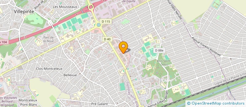 localisation de l'entreprise SCI PODEVIN TAFANI à VILLEPINTE