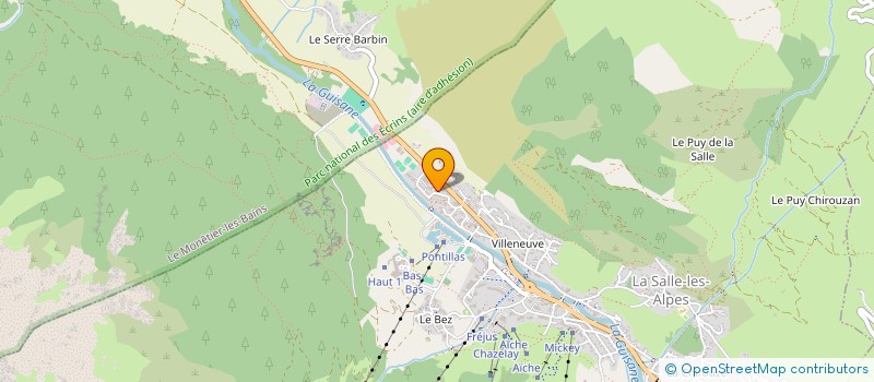 localisation de l'entreprise SCI PODGER  LA SALLE-LES-ALPES