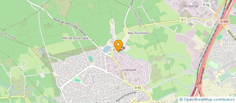 localisation de l'entreprise SCI PODIASUD  SAINT-ESTEVE