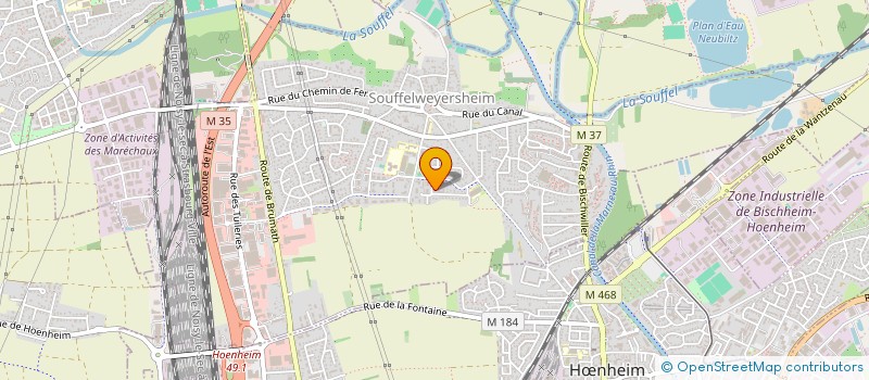 localisation de l'entreprise SCI PODO ELEVEN  SOUFFELWEYERSHEIM