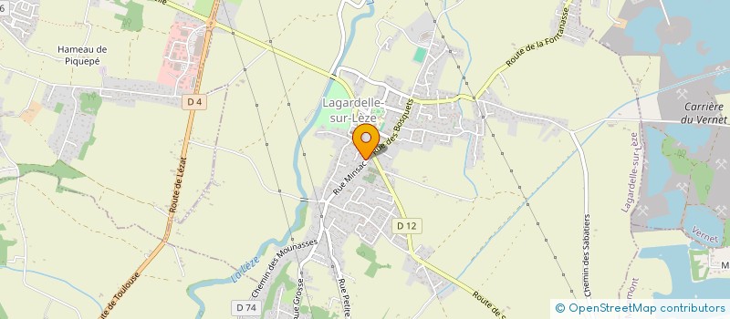 localisation de l'entreprise SCI PODO RC  LAGARDELLE-SUR-LEZE