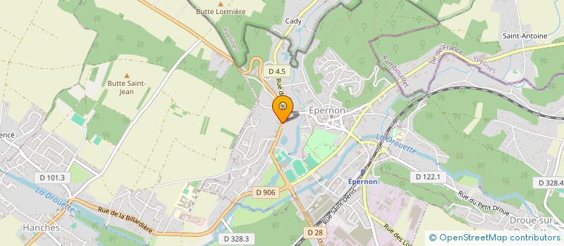 localisation de l'entreprise SCI PODOKINE à EPERNON
