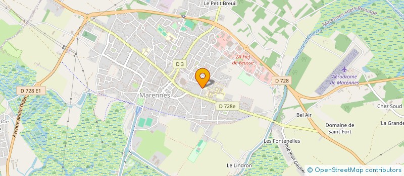 localisation de l'entreprise SCI PODOLOGUE 17  MARENNES-HIERS-BROUAGE