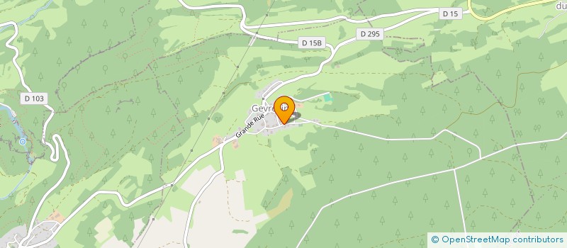 localisation de l'entreprise SCI PODOREF 39  GEVRESIN