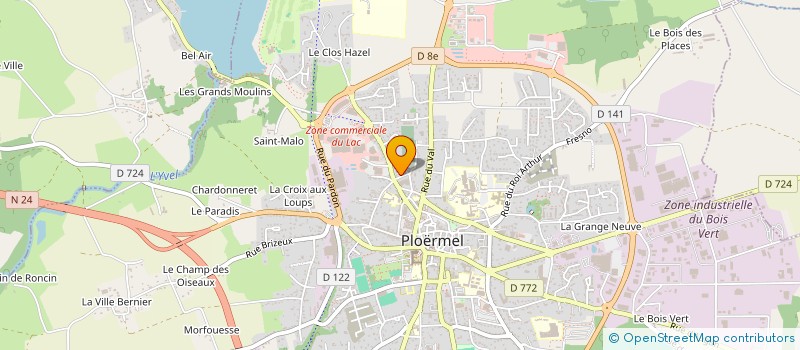 localisation de l'entreprise SCI PODOSTEF  PLOERMEL