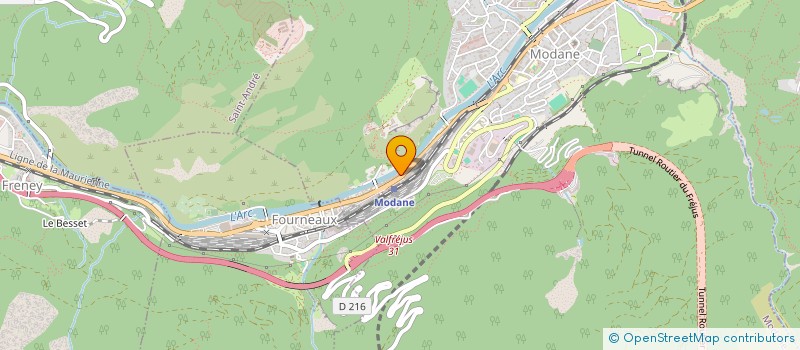 localisation de l'entreprise SCI PODWO-BRAZ PARTNERS  MODANE