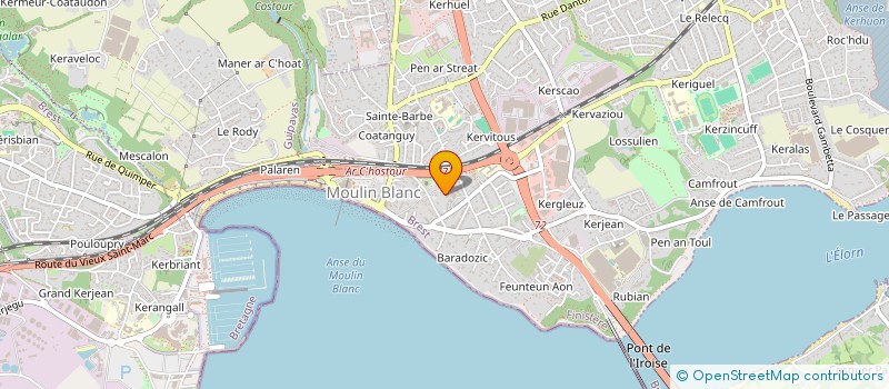 localisation de l'entreprise SCI POE RAVA  LE RELECQ-KERHUON