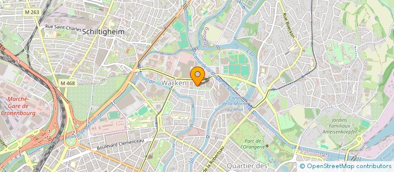 localisation de l'entreprise SCI POESY 74  STRASBOURG