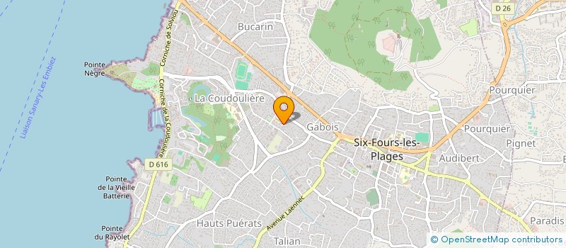 localisation de l'entreprise SCI POGAL à SIX-FOURS-LES-PLAGES