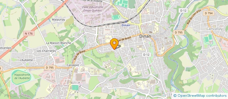 localisation de l'entreprise SCI POGLE  DINAN