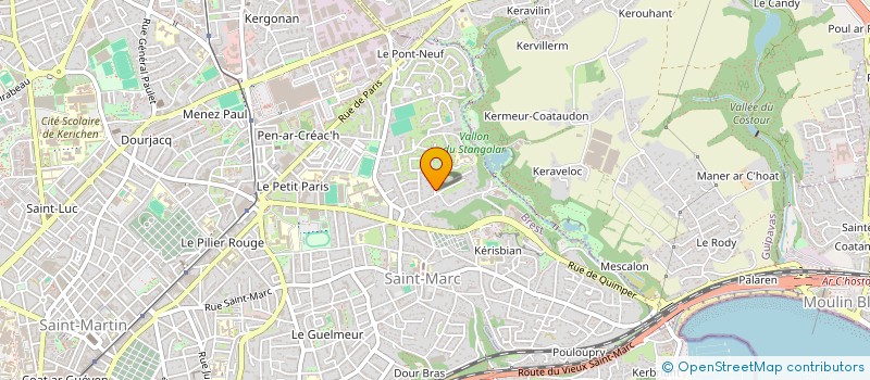 localisation de l'entreprise SCI POHER  BREST