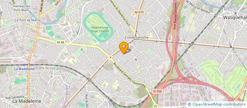 localisation de l'entreprise SCI POINCARE 33 1 à MARCQ-EN-BARŒUL
