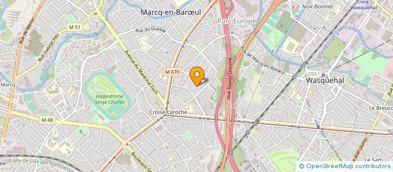 localisation de l'entreprise SCI POINCARE à MARCQ-EN-BARŒUL