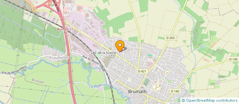 localisation de l'entreprise SCI POINCARE  BRUMATH