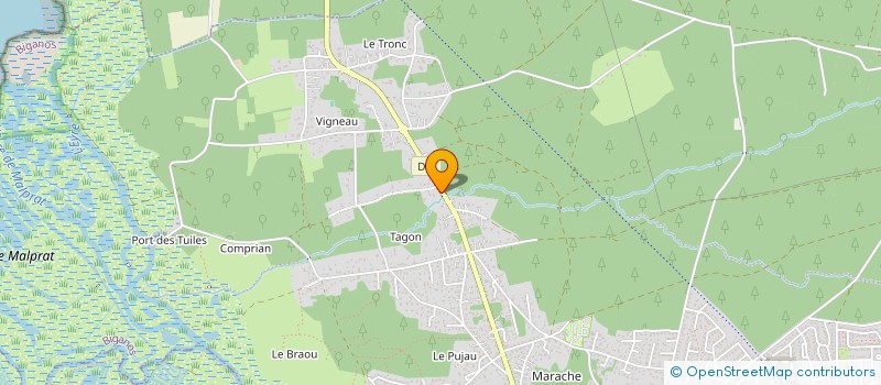 localisation de l'entreprise SCI POINCARE  BIGANOS