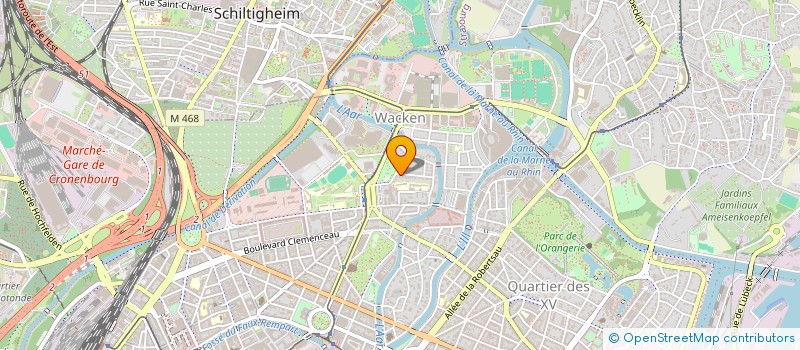 localisation de l'entreprise SCI POINCARE  STRASBOURG