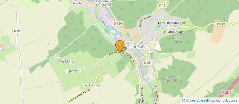 localisation de l'entreprise SCI POINCARE  SAINT-SAENS