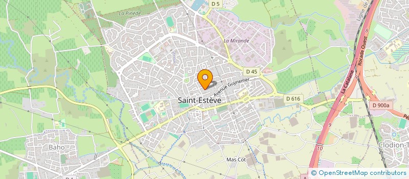 localisation de l'entreprise SCI POINCARE PRUNELLIERS  SAINT-ESTEVE